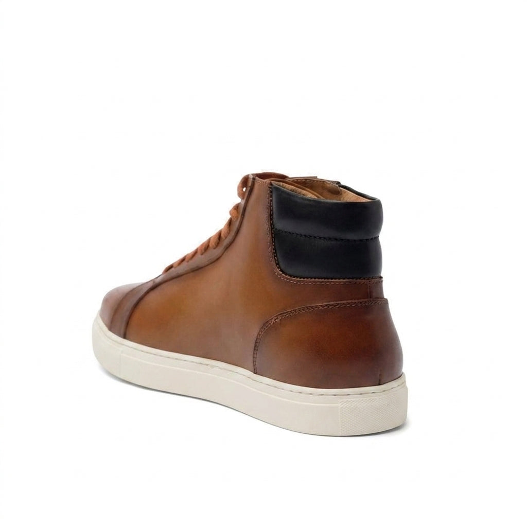 Tan Leather Angus Sneaker Boots