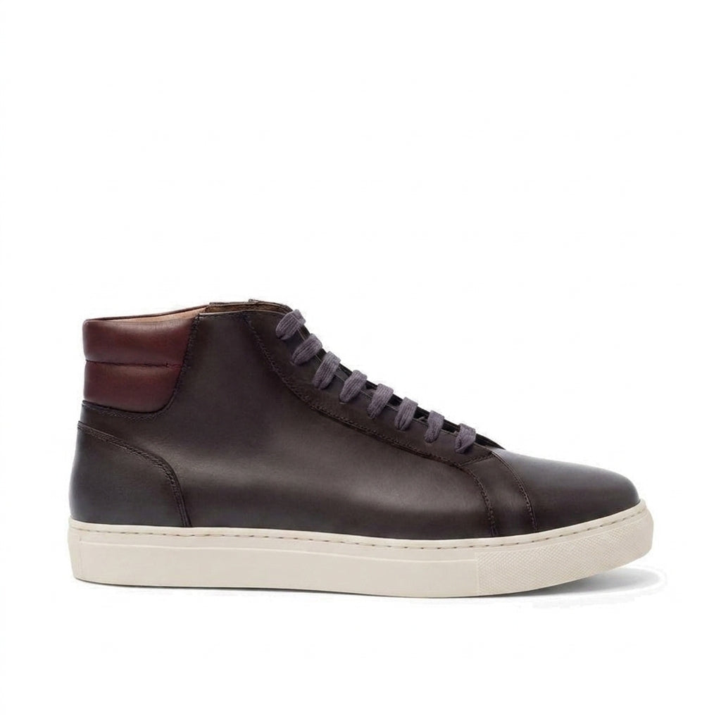 Brown Leather Angus Sneaker Boots