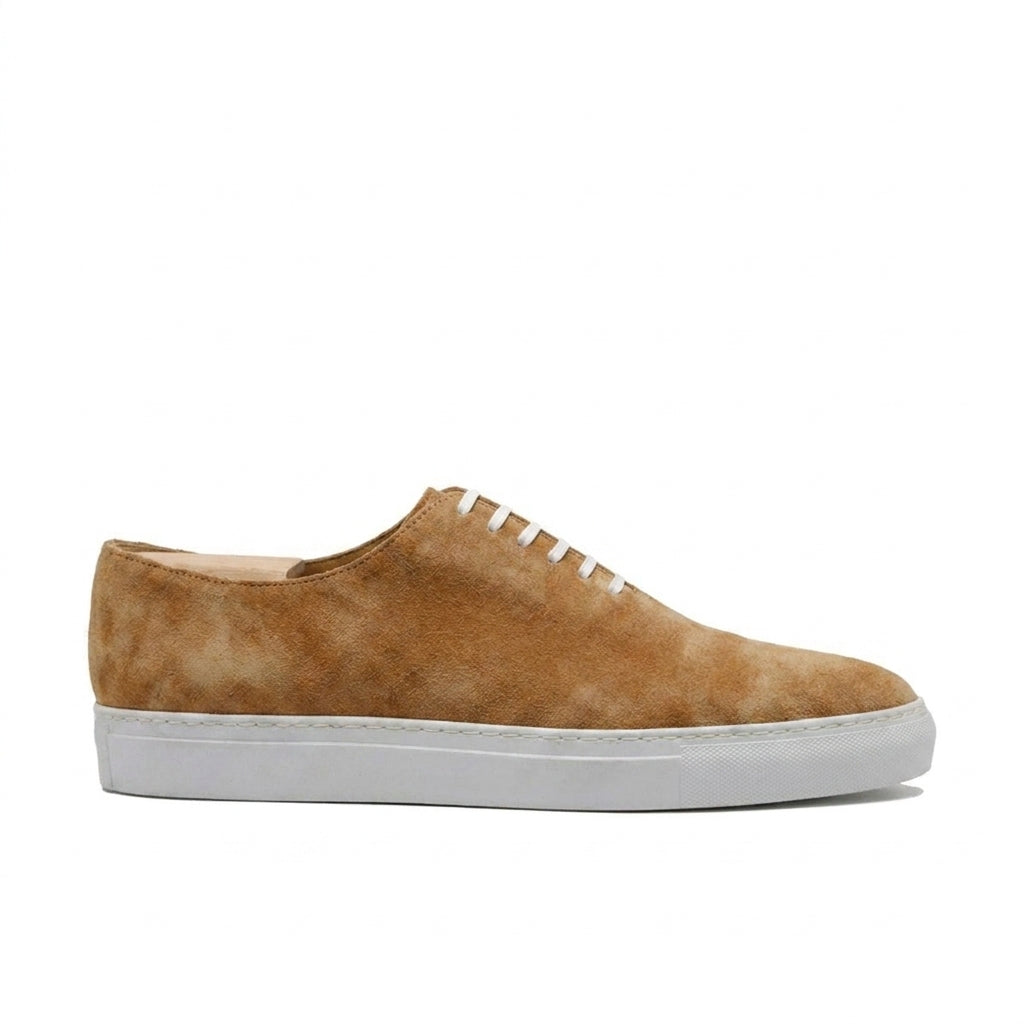 Tan Suede Ferrol Whole Cut Sneakers