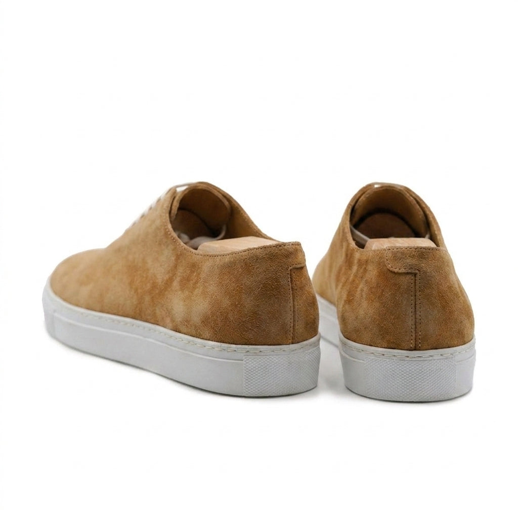Tan Suede Ferrol Whole Cut Sneakers