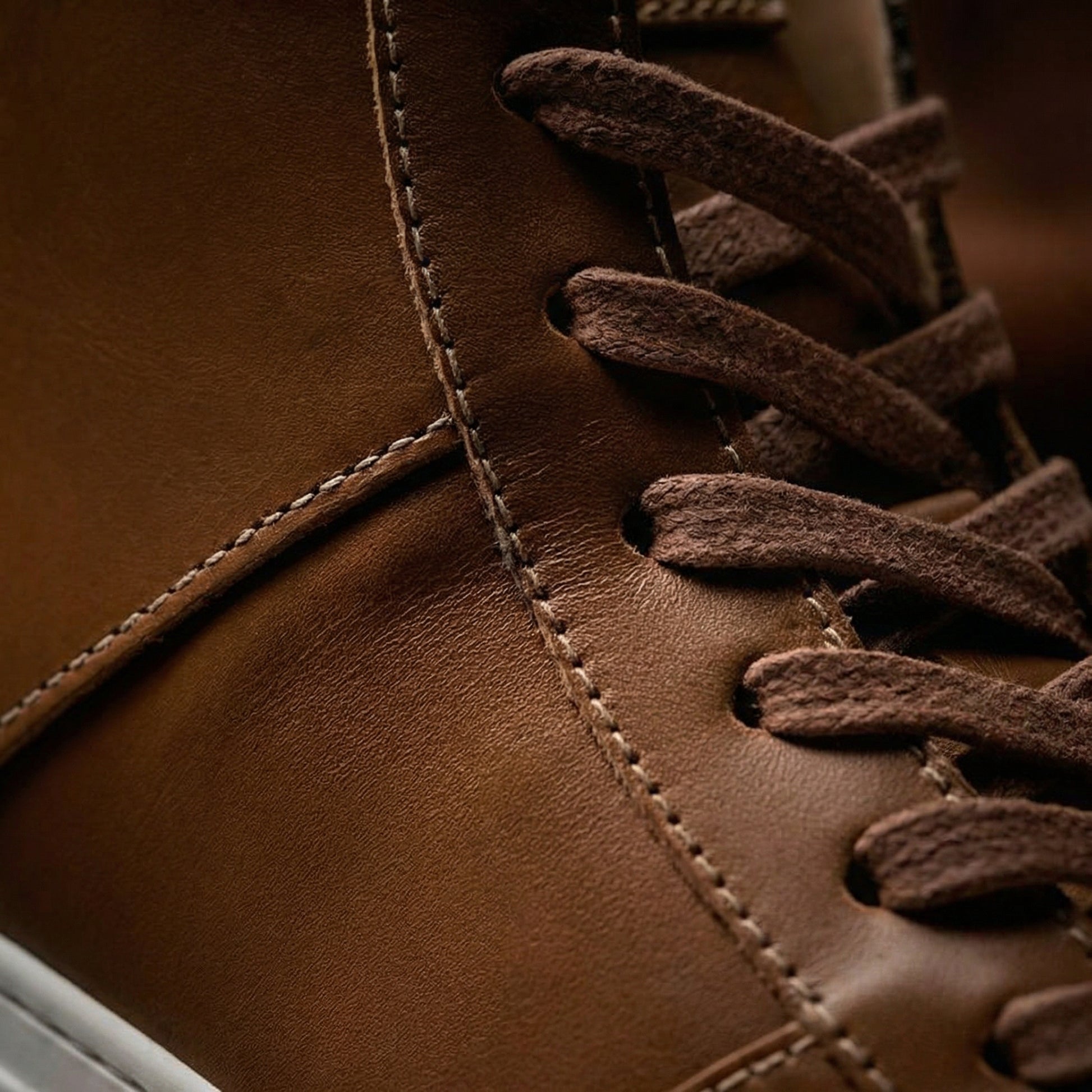 Height Increasing Tan Leather Coleman Sneaker Boots
