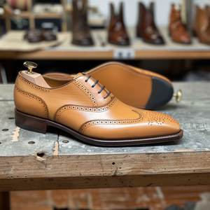 Tan Leather Griffin Borgue Oxford Shoes