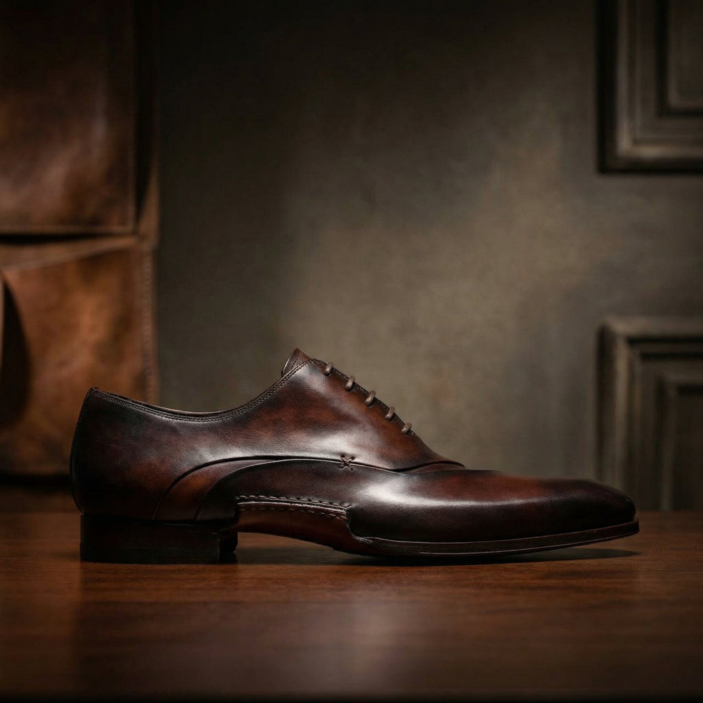 Brown Leather Coonamble Oxfords Shoes