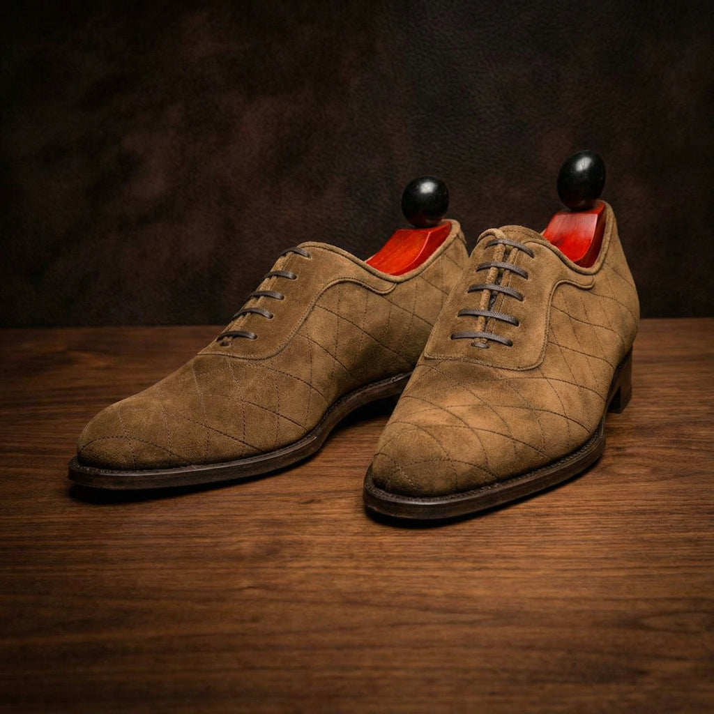 Height Increasing Black Leather Copnor Oxfords