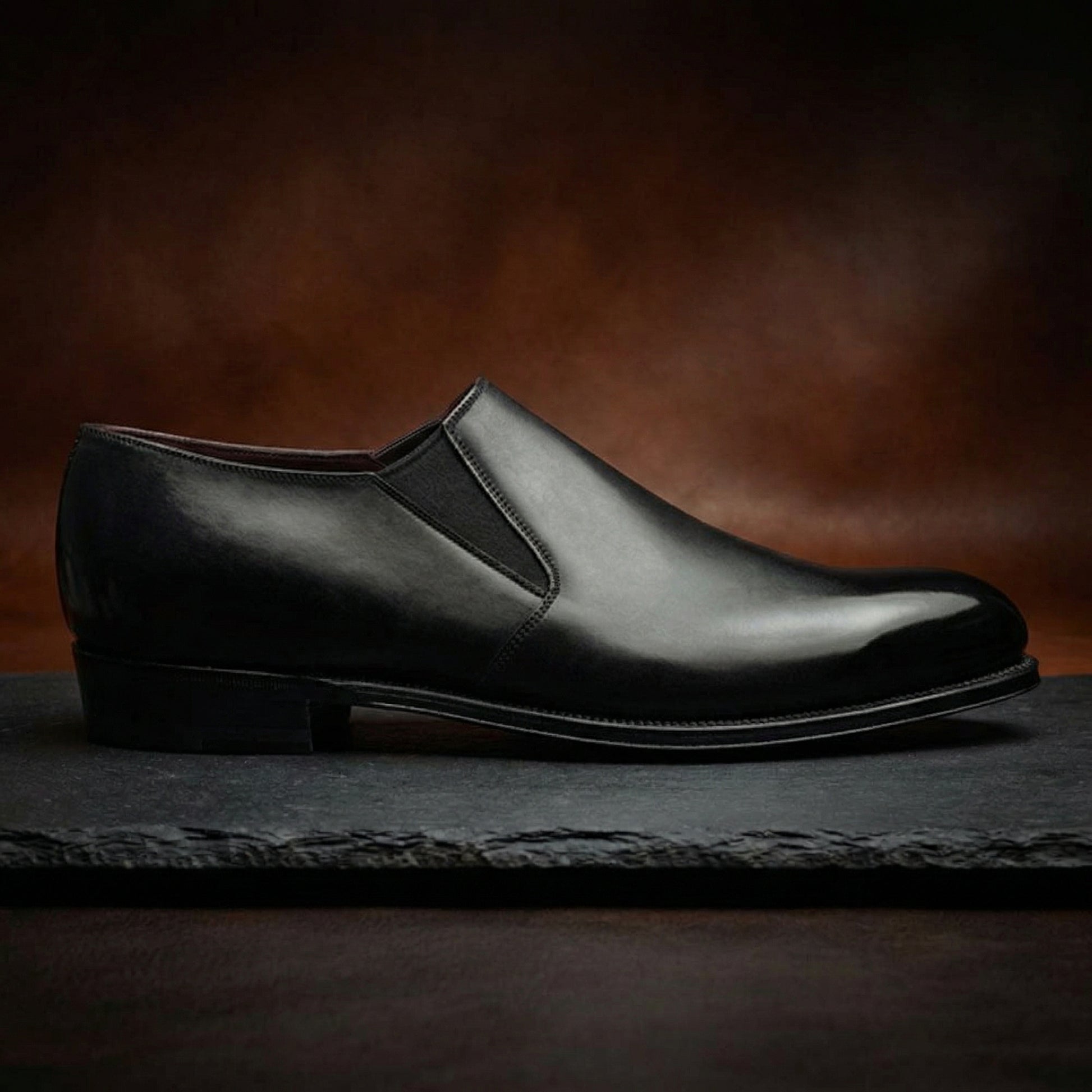 Luxury Edition - Artisian Made Black Italian Leather Worthing Loafers - Formal Shoes