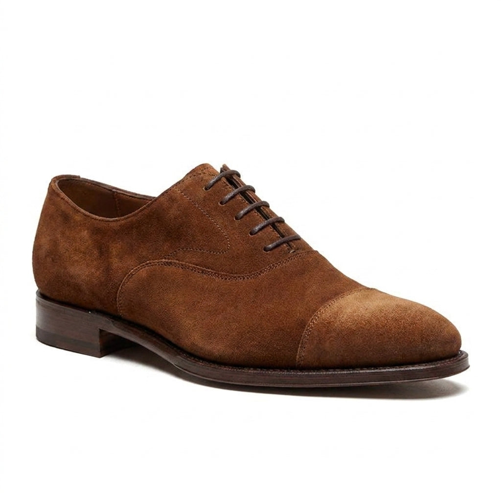 Height Increasing Tan Suede Ruxley Oxfords