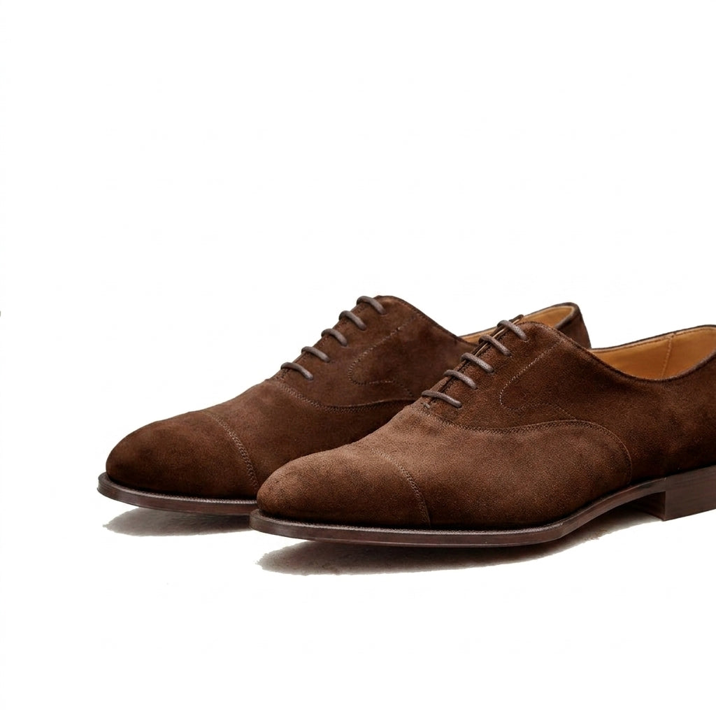 Height Increasing Tan Suede Ruxley Oxfords