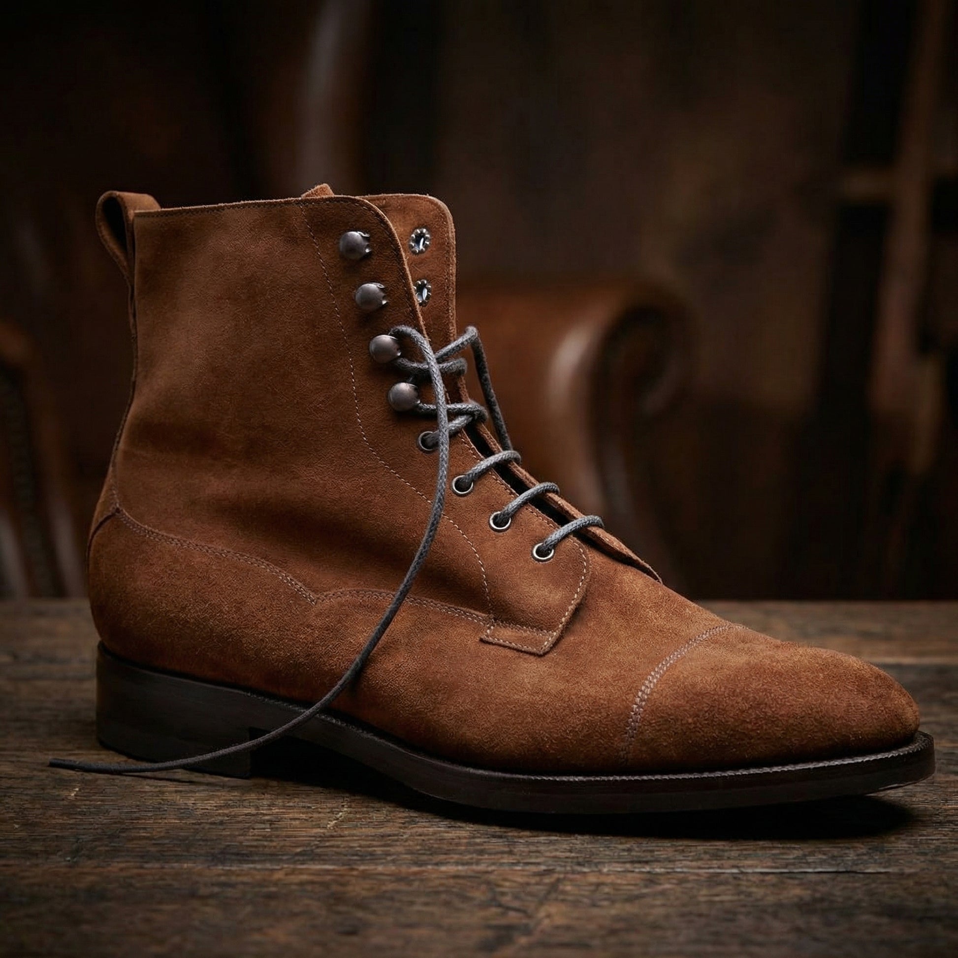 Tan Leather Purley Lace Up Boots