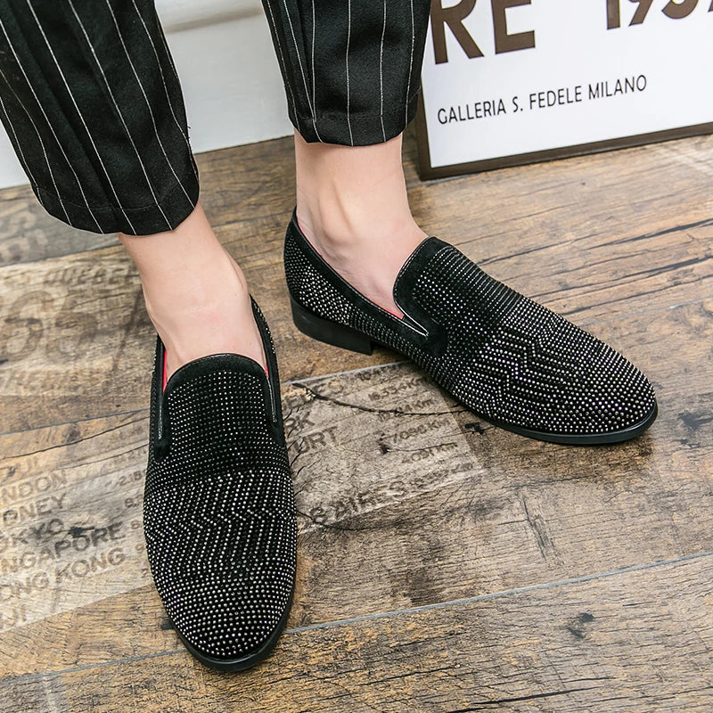 Black Leather Hand Work Zardozi Peshawari Loafers | Wedding Shoes for Groom | Shoes for Haldi Mehendi Sangeet
