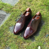 Brown Leather Azores Brogue Toe Cap Oxford Shoes 
