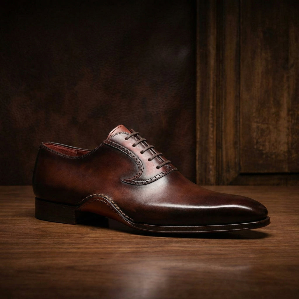 Brown Leather Armidale Brogue Oxfords