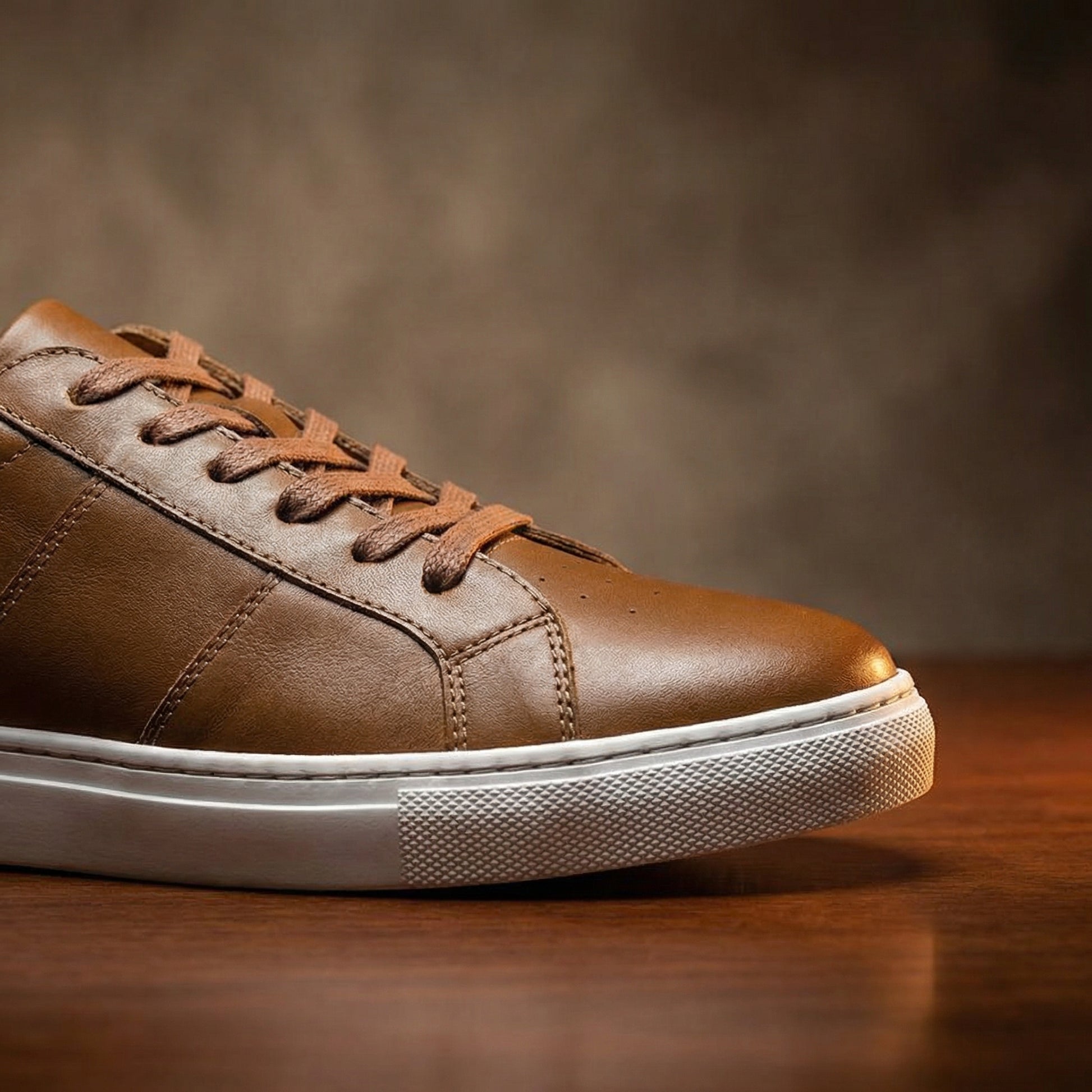 Height Increasing Tan Leather Coleman Sneaker Boots