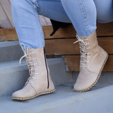 Beige Leather Dominante Barefoot Boot