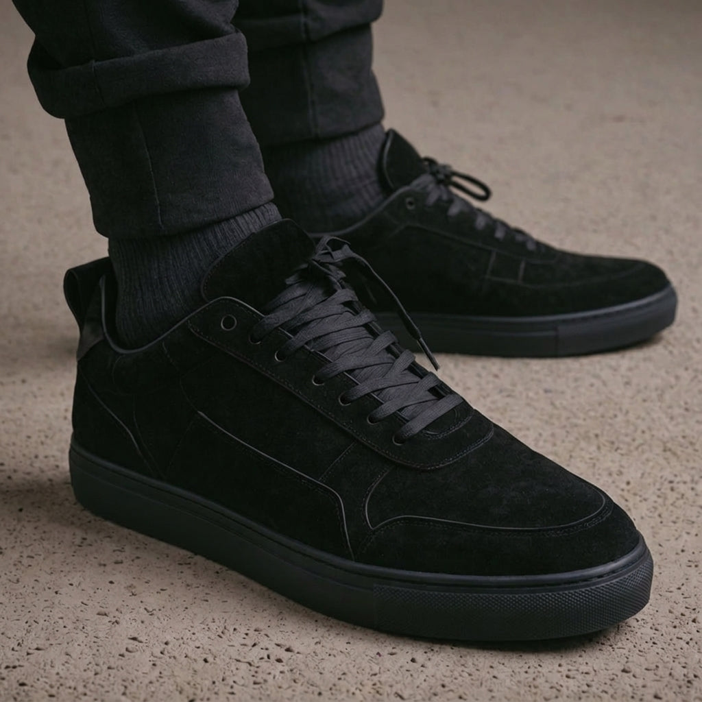 Black Suede Sport Sneaker Arctic Glide - Summer 2024 Collection
