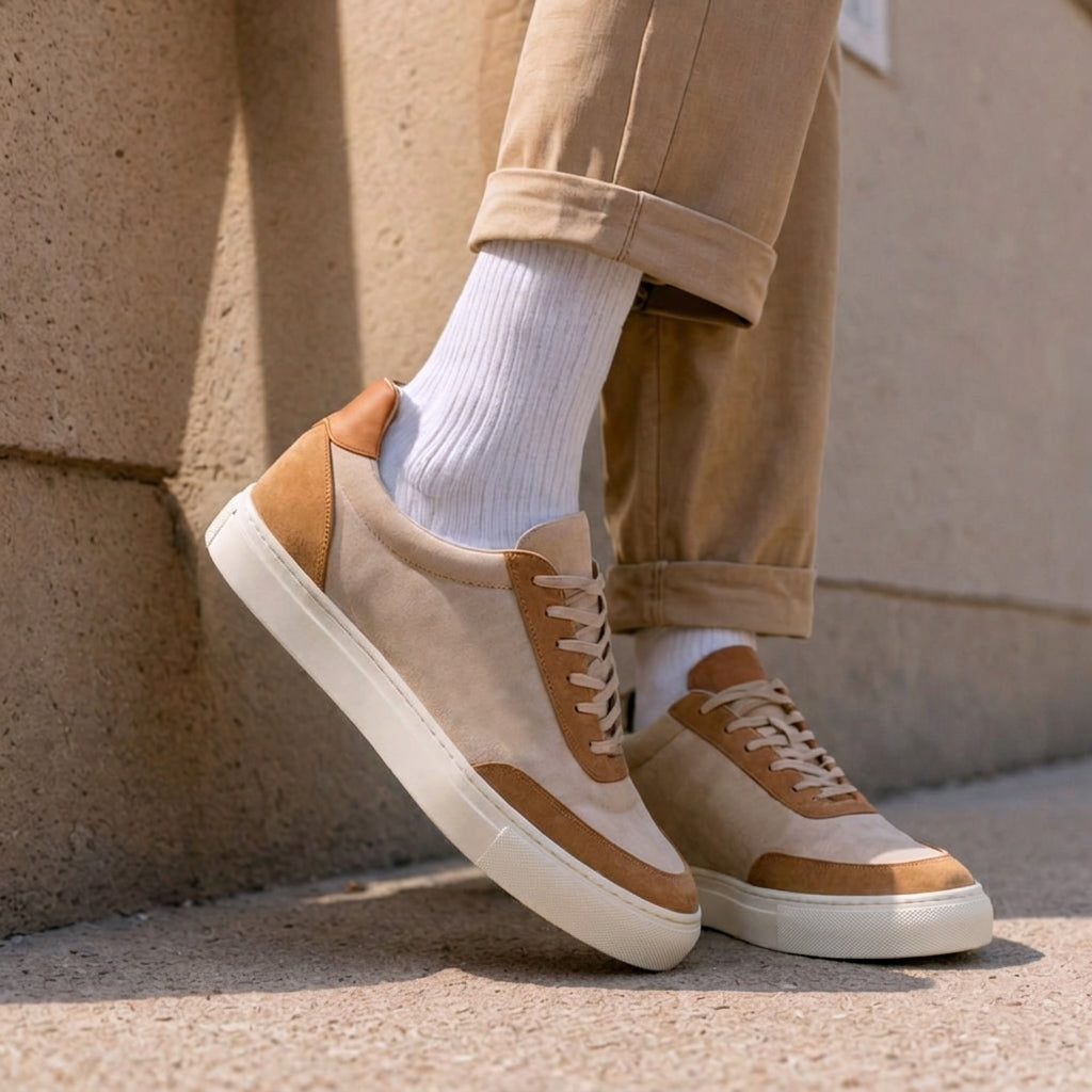 Tan Sport Pearl Kicks Sneaker  - Summer 2024 Collection