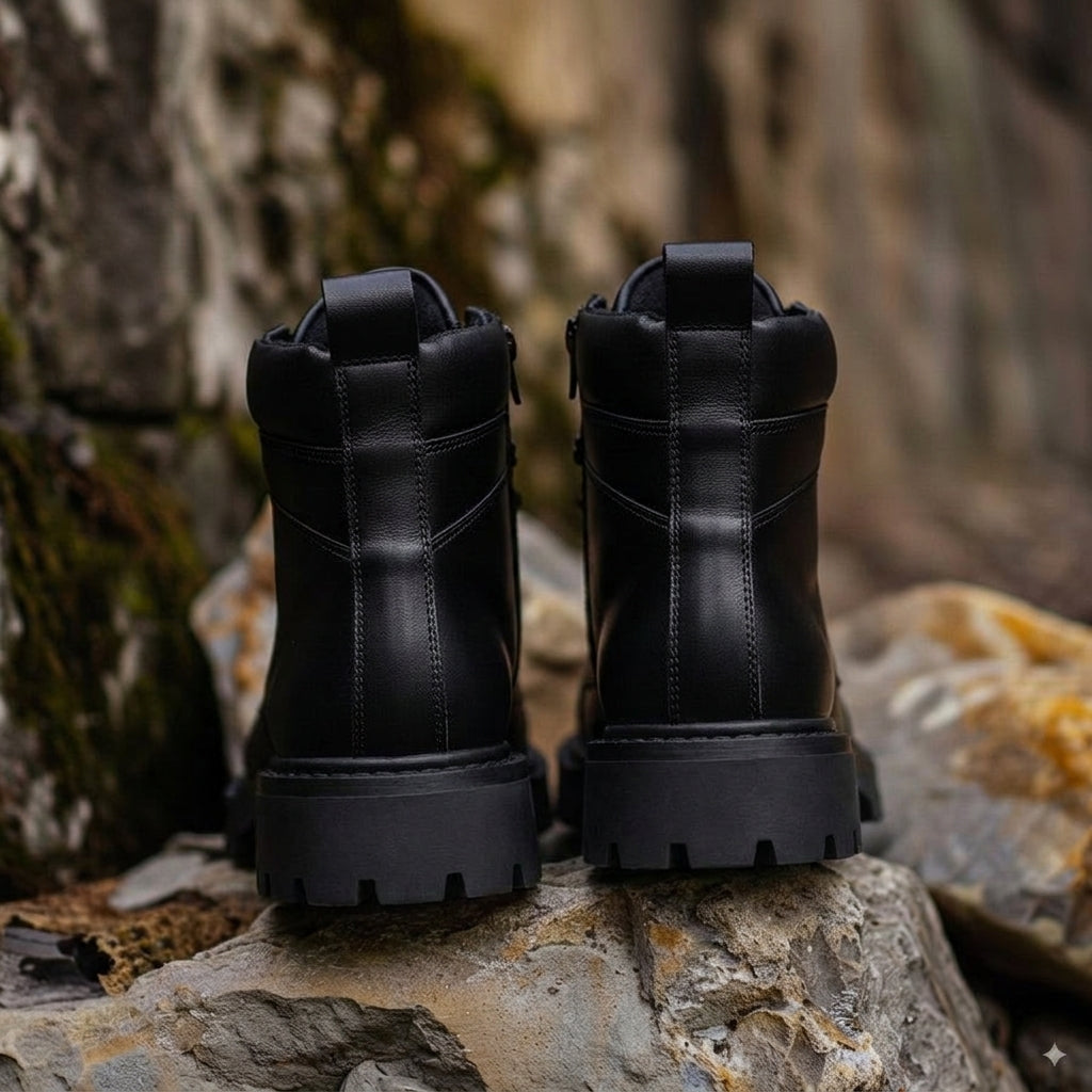 Black  Leather Raven Ridge  Hiking and Trekking Boots - SUMMER 2024 COLLECTION : The Dapper Edit