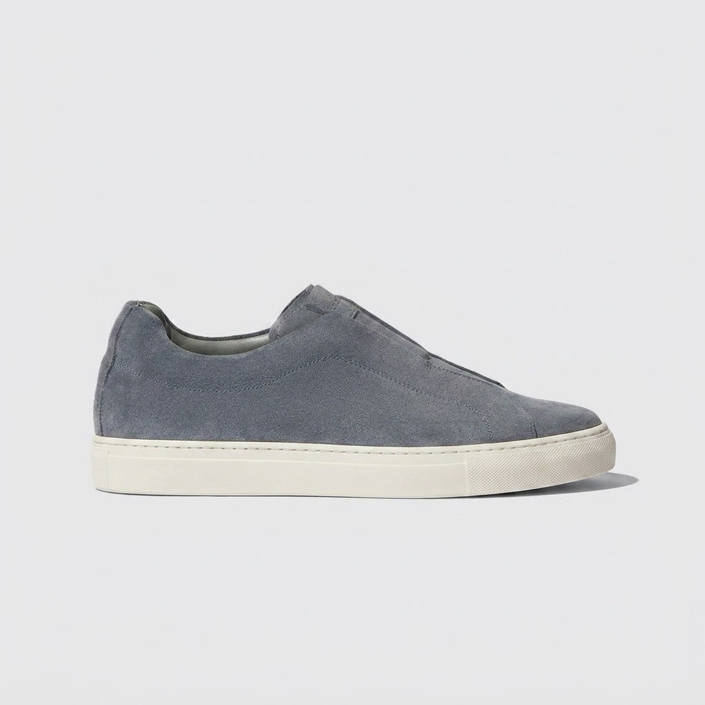 Sky Blue Leather Surge Slipon Sneakers - Summer 2024 Collection