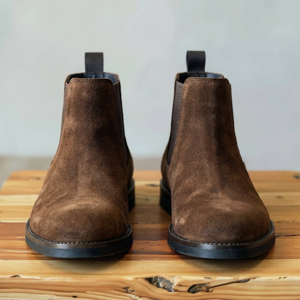 Brown Nubuck Leather Bartolo Chelsea Boot