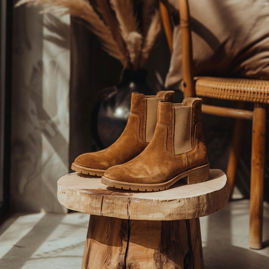 Tan Nubuck Leather Berardo Chelsea Boot