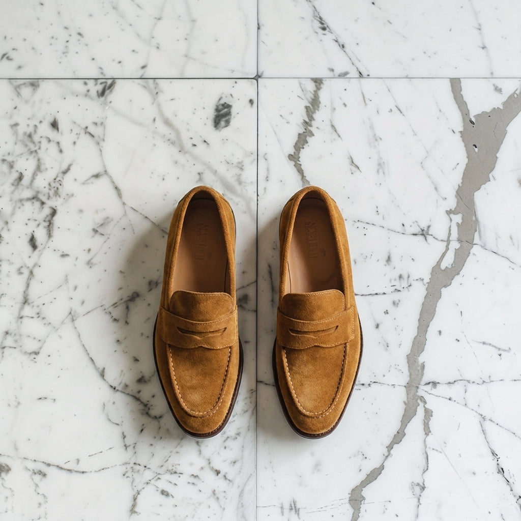 Brown Nubuck Leather Federico Loafer