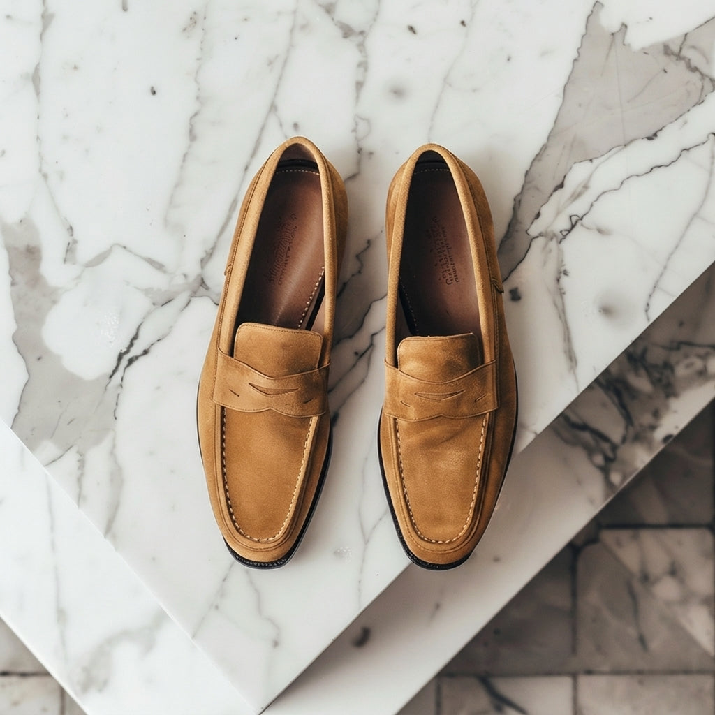 Brown Suede Leather Gianfranco Loafer