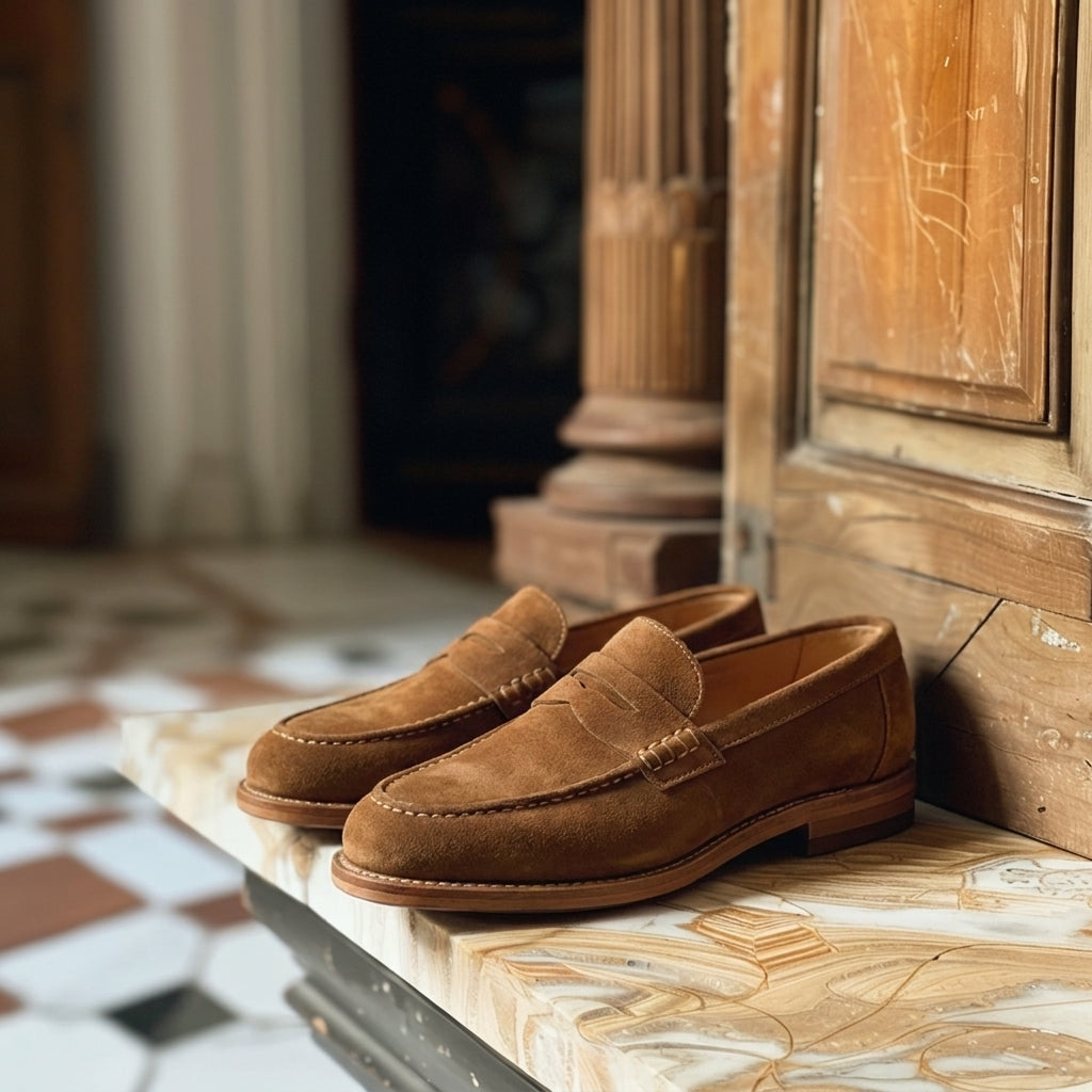 Tan Nubuck Leather Gino Loafer