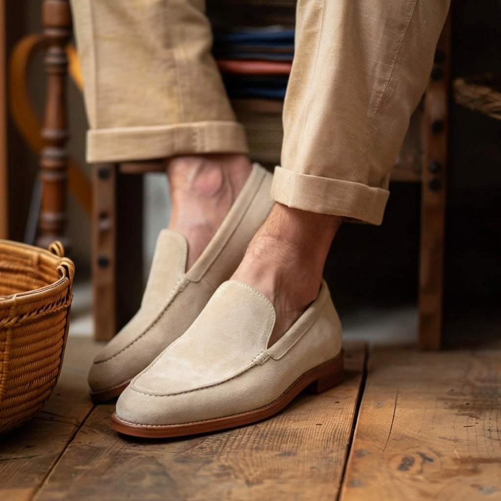 Tan Nubuck Leather Giovanni Loafer