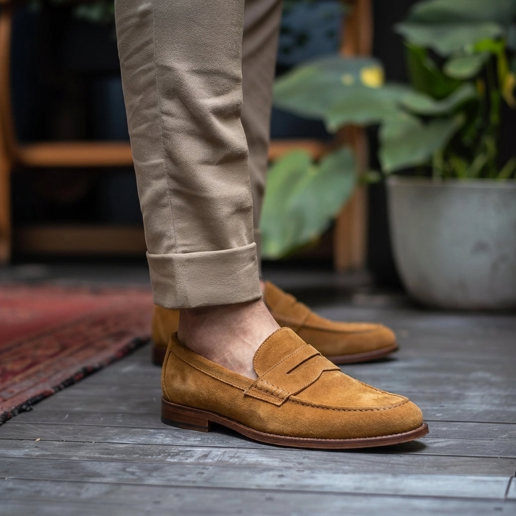 Tan Nubuck Leather Giuseppe Loafer