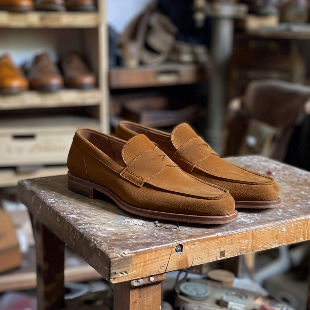 Tan Nubuck Leather Ignazio Loafer