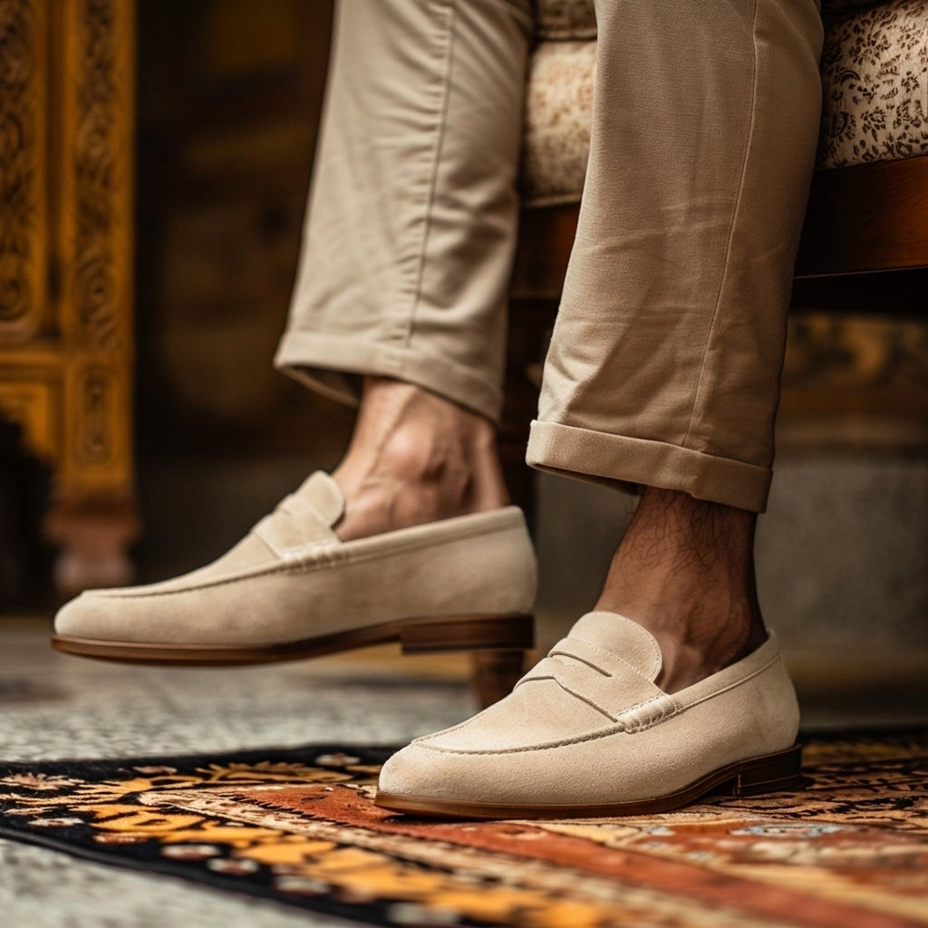 Tan Nubuck Leather Italo Loafer