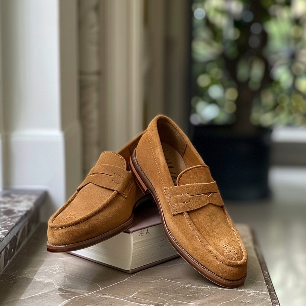 Tan Nubuck Leather Jacopo Loafer
