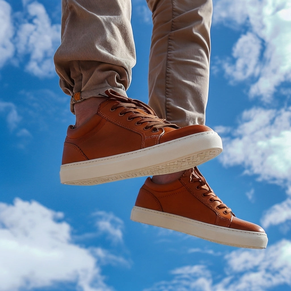 Brown Nubuck Leather Gildo Sneakers