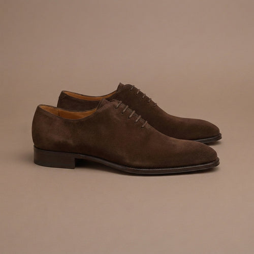 Brown Suede Leather Nandes Oxford Shoes
