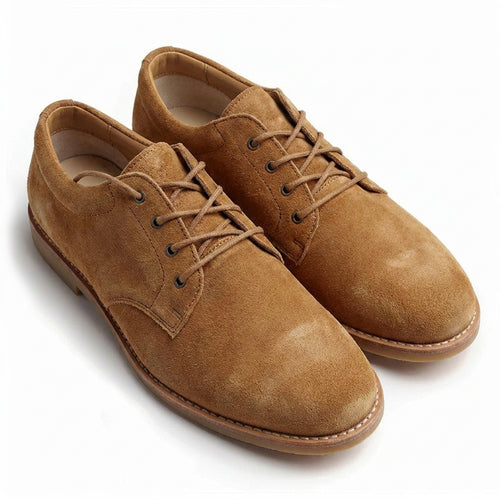 Brown Suede Leather Divino Barefoot Sneakers