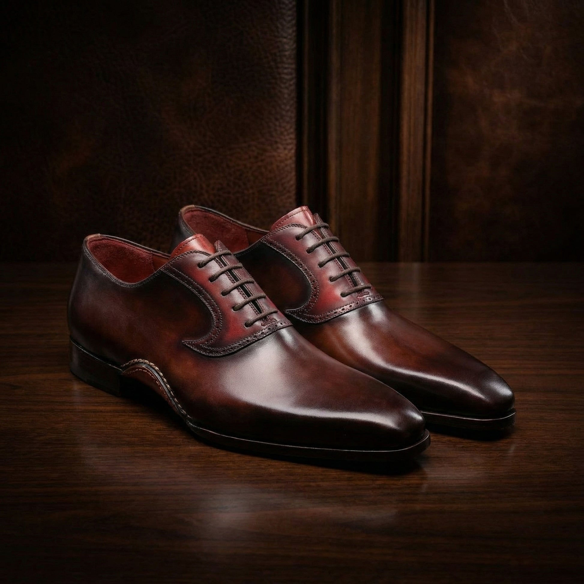 Brown Leather Armidale Brogue Oxfords