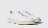 White Leather Carter Lace Up Sneakers