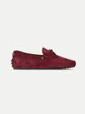 Wine Red Suede Ophelia Driving Loafers