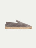 Grey Suede Selene Beachside Espadrille Loafers with White Soles
