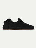 Black Suede Fleeced Eirene Lace Up Sneakers