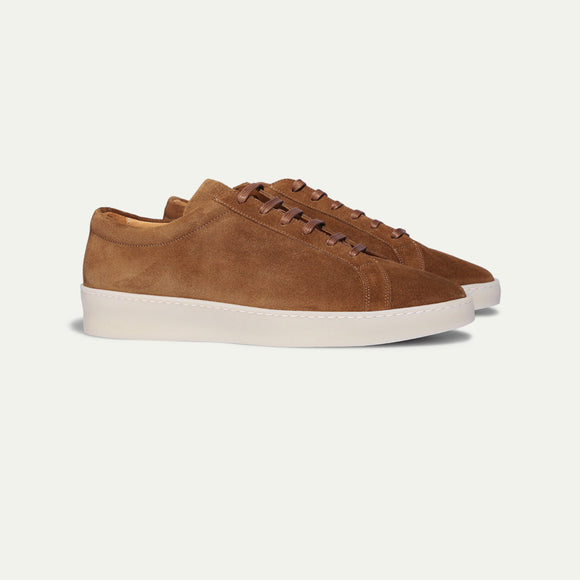 Tan Suede Astrid Lace Up Sneakers