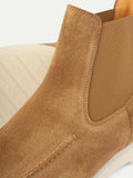 Beige Suede Leather Astorga Chelsea Boots