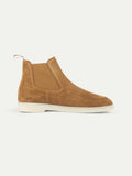 Beige Suede Leather Astorga Chelsea Boots