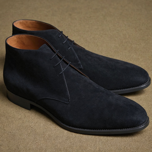 Black Suede Leather Gabrovo Chukka Lace Up Boots