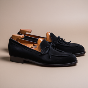 Black Suede Leather Yukon Loafers