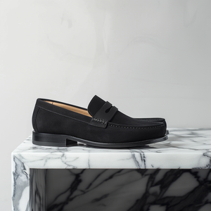 Black Nubuck Leather Ernesto Loafer