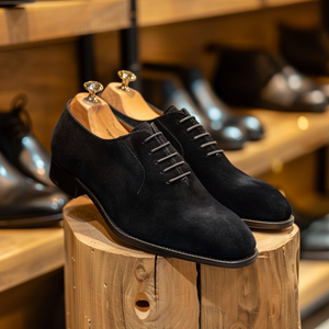 Black Nubuck Leather Armando Oxfords