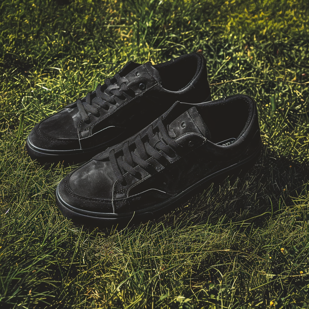 Black Nubuck Leather Ferruccio Sneakers