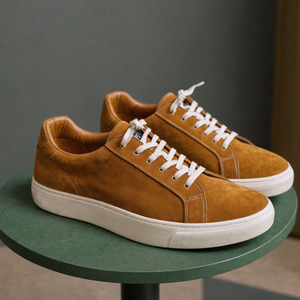 Brown Nubuck Leather Ivano Sneakers