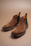 Brown Suede Leather Grayson Chelsea Boot