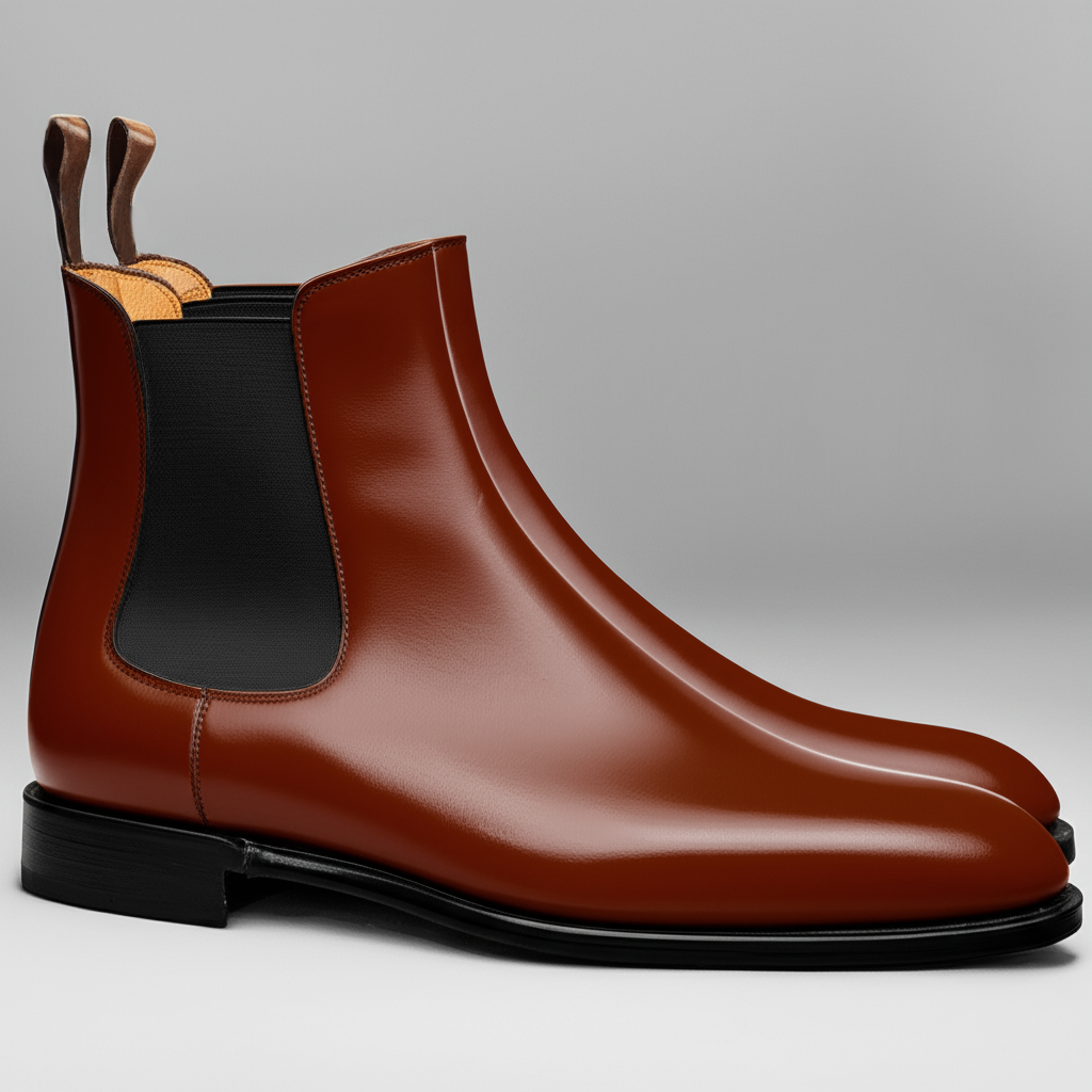 Brown Leather Celso Chelsea Boot